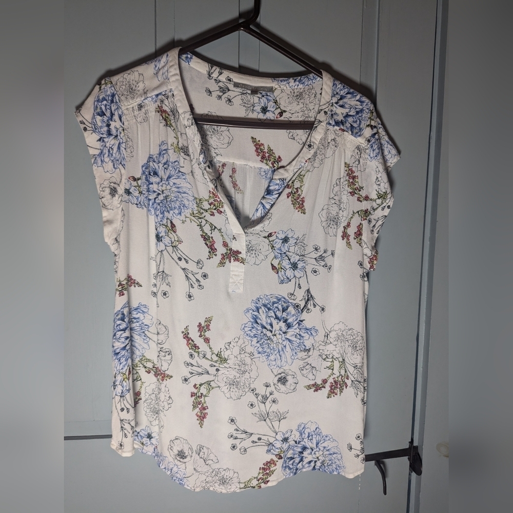 🩷 Danielrainn blouse XL floral Prairie Core cottage core loose feminine rayon